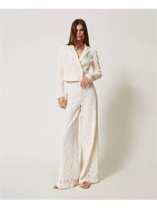 pantalone donna bianco TWINSET | TT2017/00282